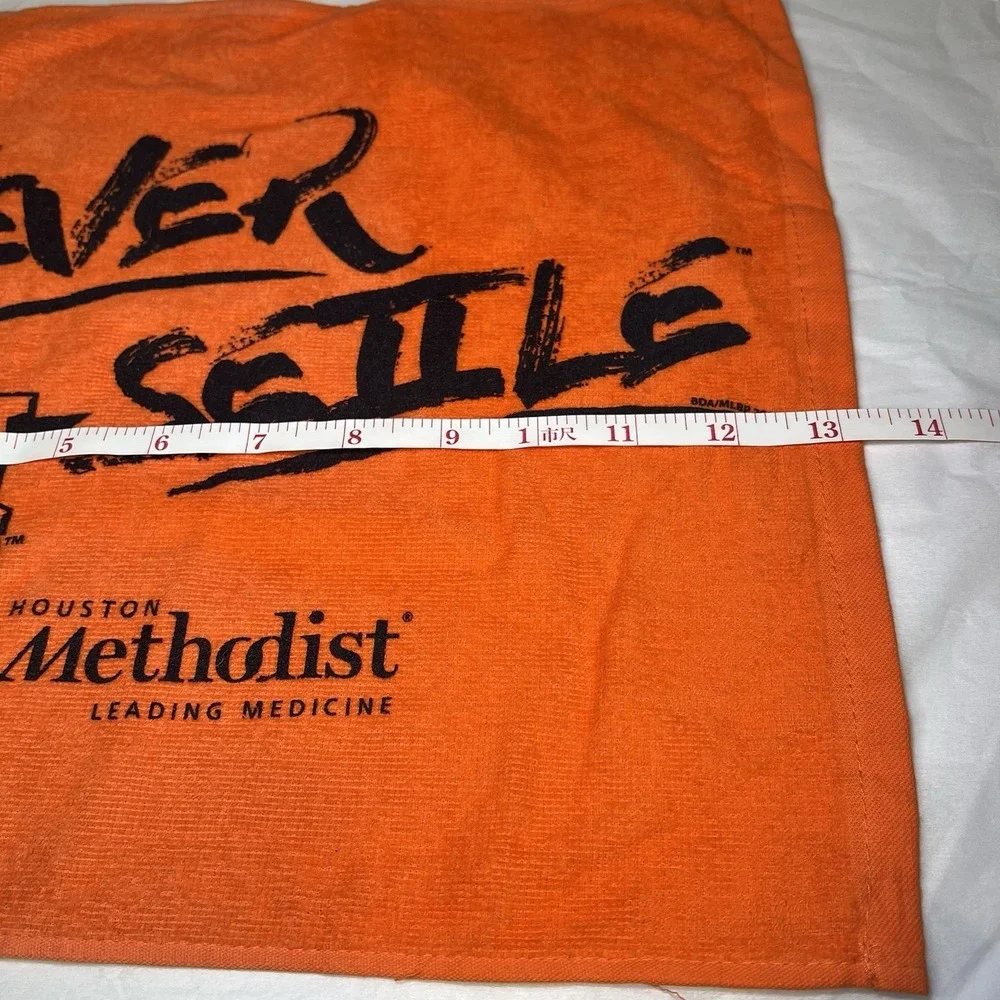 Never Settle‎ Houston Astros 2018 ORANGE Hand Towel SGA Methodist